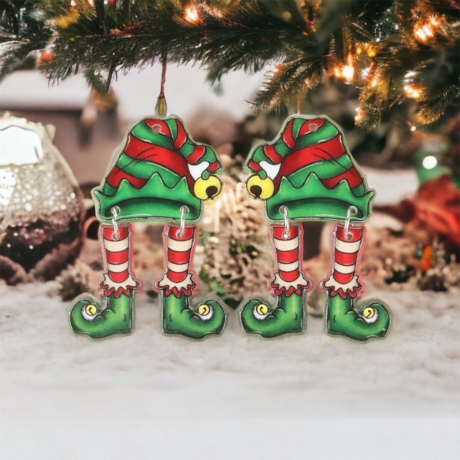 New Christmas Elf Dangle Earrings